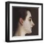 Madame X (head detail)-John Singer Sargent-Framed Art Print