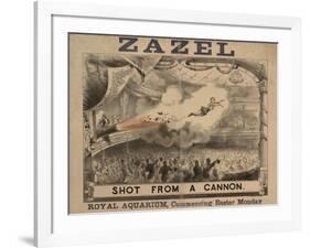 Madame Zazel Shot From a Cannon-null-Framed Giclee Print