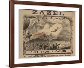 Madame Zazel Shot From a Cannon-null-Framed Giclee Print