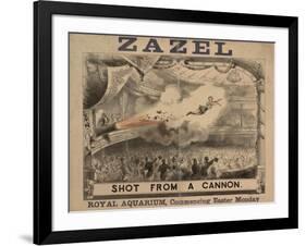 Madame Zazel Shot From a Cannon-null-Framed Giclee Print