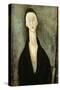 Madame Zborowska, 1918-Amedeo Modigliani-Stretched Canvas