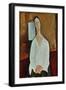 Madame Zborowska with Clasped Hands, c.1917-Amedeo Modigliani-Framed Giclee Print