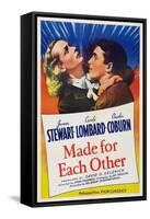 Made for Each Other, from Left: Carole Lombard, James Stewart, 1939-null-Framed Stretched Canvas