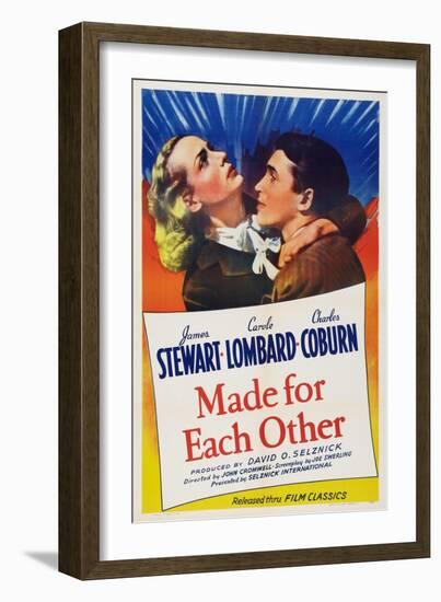 Made for Each Other, from Left: Carole Lombard, James Stewart, 1939-null-Framed Art Print