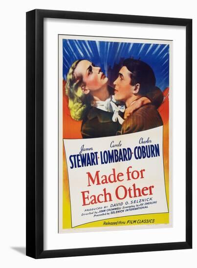 Made for Each Other, from Left: Carole Lombard, James Stewart, 1939-null-Framed Art Print