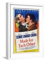 Made for Each Other, from Left: Carole Lombard, James Stewart, 1939-null-Framed Art Print