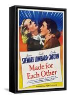 Made for Each Other, from Left: Carole Lombard, James Stewart, 1939-null-Framed Stretched Canvas