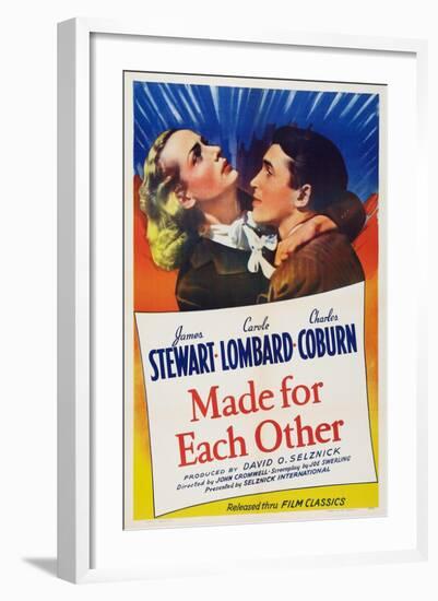 Made for Each Other, from Left: Carole Lombard, James Stewart, 1939-null-Framed Art Print