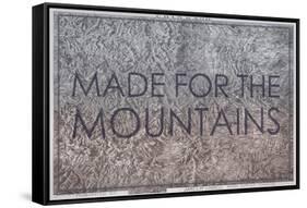 Made for the Mountains - 1894, Colorado State Map in Relief, Colorado, United States Map-null-Framed Stretched Canvas