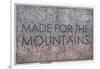 Made for the Mountains - 1894, Colorado State Map in Relief, Colorado, United States Map-null-Framed Giclee Print