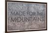 Made for the Mountains - 1894, Colorado State Map in Relief, Colorado, United States Map-null-Framed Giclee Print