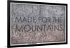 Made for the Mountains - 1894, Colorado State Map in Relief, Colorado, United States Map-null-Framed Giclee Print