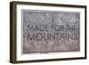 Made for the Mountains - 1894, Colorado State Map in Relief, Colorado, United States Map-null-Framed Giclee Print