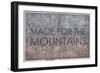 Made for the Mountains - 1894, Colorado State Map in Relief, Colorado, United States Map-null-Framed Giclee Print