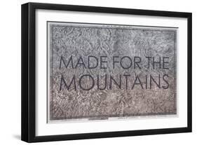 Made for the Mountains - 1894, Colorado State Map in Relief, Colorado, United States Map-null-Framed Giclee Print