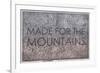 Made for the Mountains - 1894, Colorado State Map in Relief, Colorado, United States Map-null-Framed Giclee Print