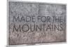 Made for the Mountains - 1894, Colorado State Map in Relief, Colorado, United States Map-null-Mounted Giclee Print