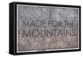 Made for the Mountains - 1894, Colorado State Map in Relief, Colorado, United States Map-null-Framed Stretched Canvas