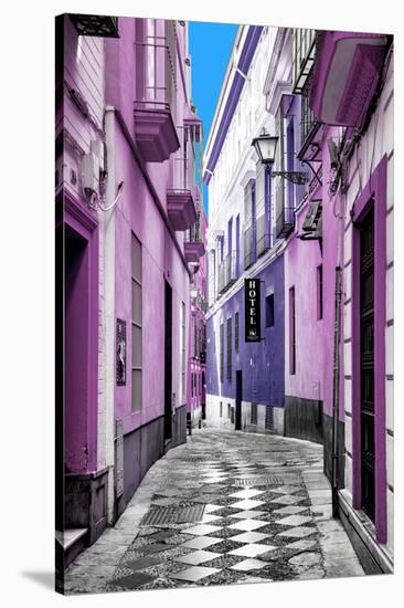 Made in Spain Collection - Colourful Pedestrian Street in Seville II-Philippe Hugonnard-Stretched Canvas