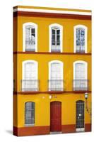 Made in Spain Collection - Orange Facade of Traditional Spanish Building-Philippe Hugonnard-Stretched Canvas