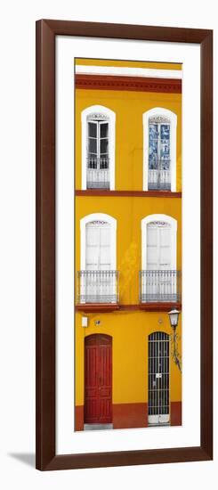 Made in Spain Slim Collection - Orange Facade of Traditional Spanish Building II-Philippe Hugonnard-Framed Photographic Print