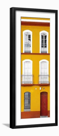 Made in Spain Slim Collection - Orange Facade of Traditional Spanish Building-Philippe Hugonnard-Framed Premium Photographic Print