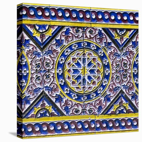 Made in Spain Square Collection - Colorful Mosaic III-Philippe Hugonnard-Stretched Canvas