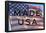 Made In The USA American Flag Motivational Photo Poster-null-Framed Poster