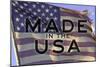 Made In The USA American Flag Motivational Photo Poster-null-Mounted Art Print