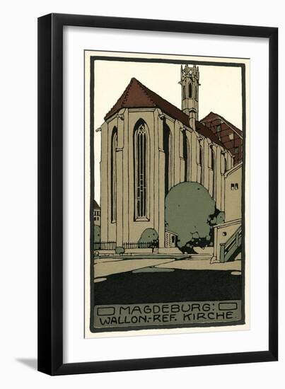 Madeburg Church-null-Framed Art Print