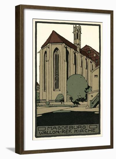 Madeburg Church-null-Framed Art Print