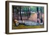Madeleine (1871-1895) at the Wood of Love, 1888 (Oil on Canvas)-Emile Bernard-Framed Giclee Print