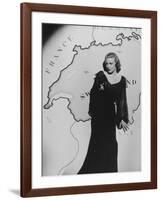 Madeleine Carroll, Secret Agent, 1936-null-Framed Photographic Print