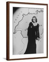 Madeleine Carroll, Secret Agent, 1936-null-Framed Photographic Print