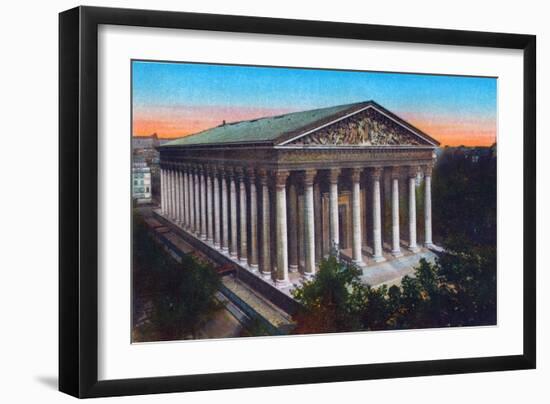 Madeleine Church, from 'Souvenirs De Paris - Monuments Vues En Couleurs'-null-Framed Giclee Print