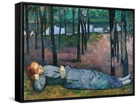 Madeleine in the Bois d'Amour-Emile Bernard-Framed Stretched Canvas