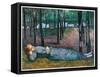 Madeleine in the Bois dAmour, by Emile Bernard,-Emile Bernard-Framed Stretched Canvas