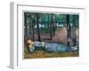 Madeleine in the Bois dAmour, by Emile Bernard,-Emile Bernard-Framed Art Print