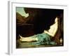 Madeleine in the Desert, C.1874-Jean-Jacques Henner-Framed Giclee Print