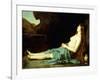 Madeleine in the Desert, C.1874-Jean-Jacques Henner-Framed Giclee Print