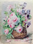 Irises and Peonies in a Basket-Madeleine Lemaire-Giclee Print