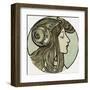 Madeleine-Alphonse Mucha-Framed Art Print