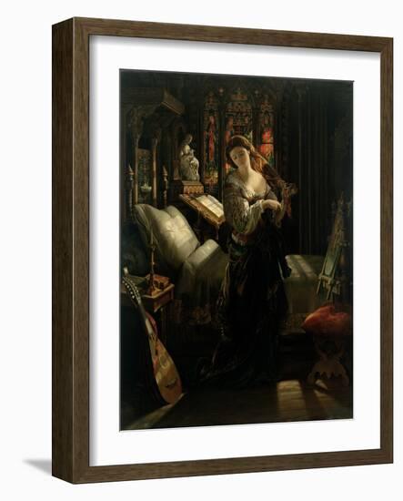 Madeline after Prayer, 1868-Daniel Maclise-Framed Giclee Print