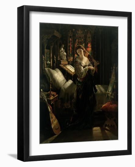 Madeline after Prayer, 1868-Daniel Maclise-Framed Giclee Print