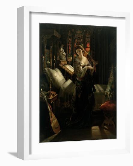 Madeline after Prayer, 1868-Daniel Maclise-Framed Giclee Print