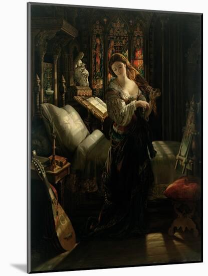 Madeline after Prayer, 1868-Daniel Maclise-Mounted Giclee Print