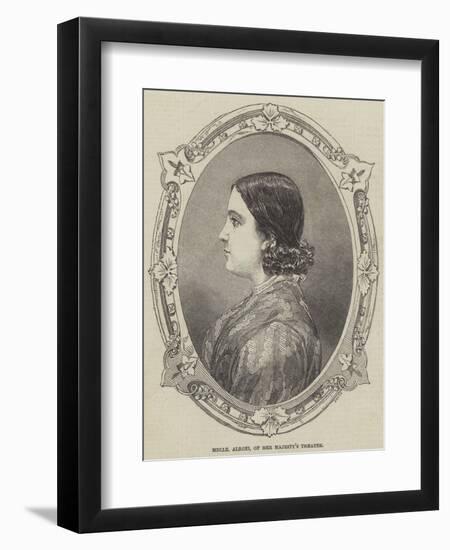 Mademoiselle Alboni, of Her Majesty's Theatre-null-Framed Giclee Print