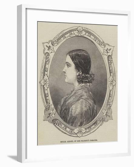 Mademoiselle Alboni, of Her Majesty's Theatre-null-Framed Giclee Print