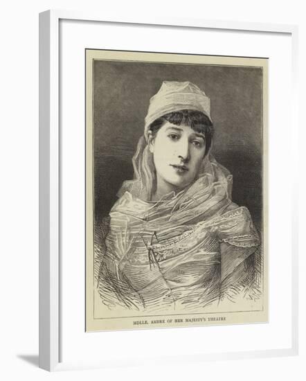 Mademoiselle Ambre of Her Majesty's Theatre-null-Framed Giclee Print