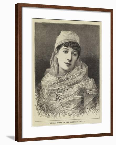 Mademoiselle Ambre of Her Majesty's Theatre-null-Framed Giclee Print